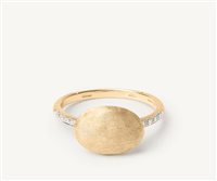 Vicenza - Piazzetta Palladio 2 - Anneau Marco Bicego Femme Siviglia in Or jaune Diamante 0.06 Ct AB609-B - AB609-B